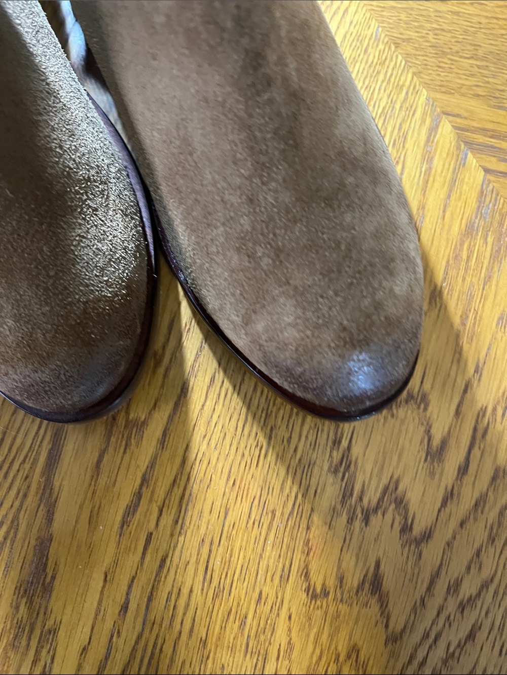 naughty monkey Suede Mid-Calf Slouch Style Heeled Boots - Reddish Brown - Picture 6 of 10